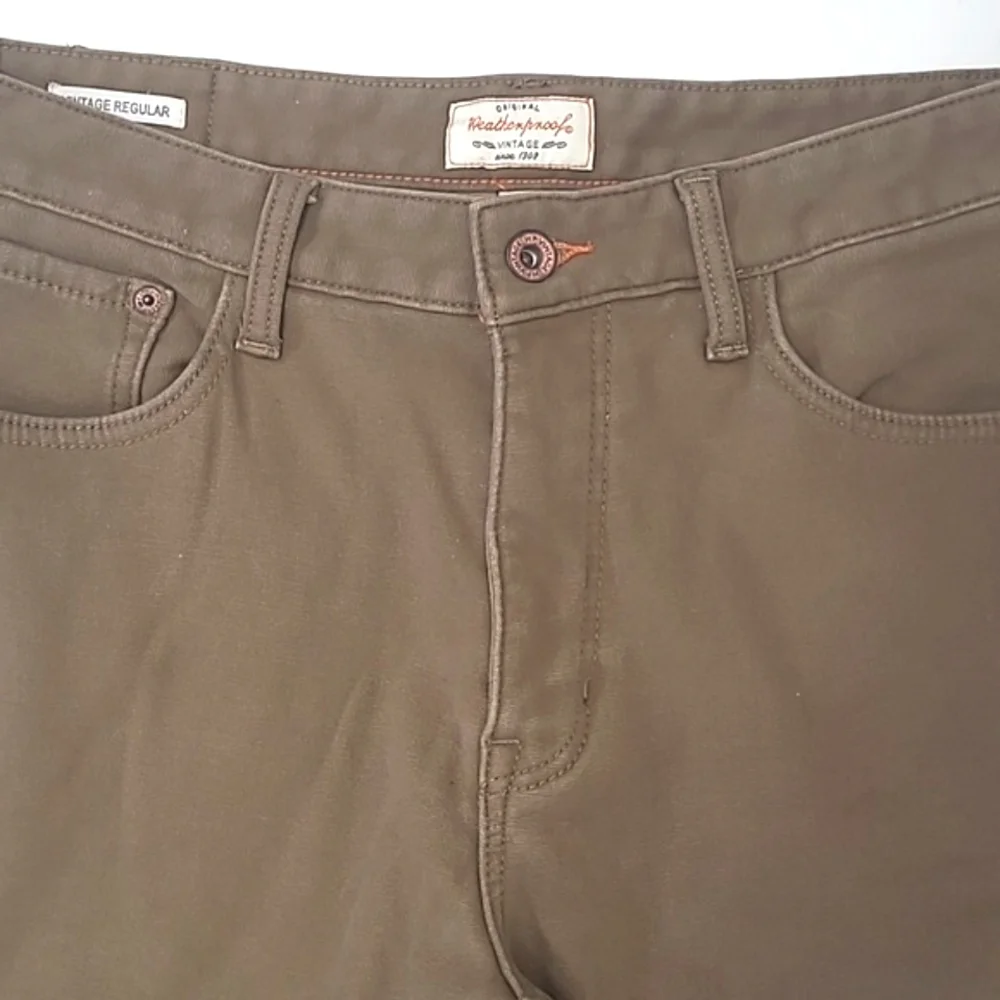 Original Weatherproof Vintage Jeans Regular Fit Warm Lined Winter Pants 34 x 30